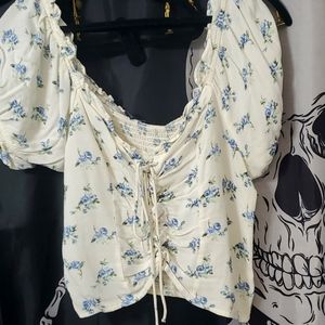 Off shoulder crop top